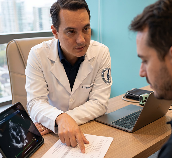 Check-up cardiológico em Manaus com Dr. Felipe Vitorio